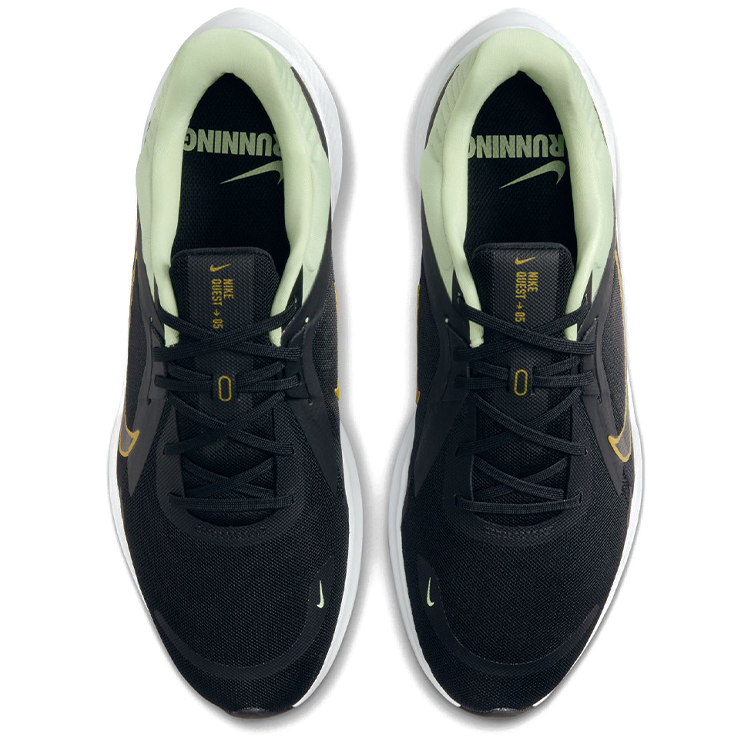 Кроссовки Nike QUEST 5 / Мужской / 43 / Черный/Светло-зеленый/Белый photo 4